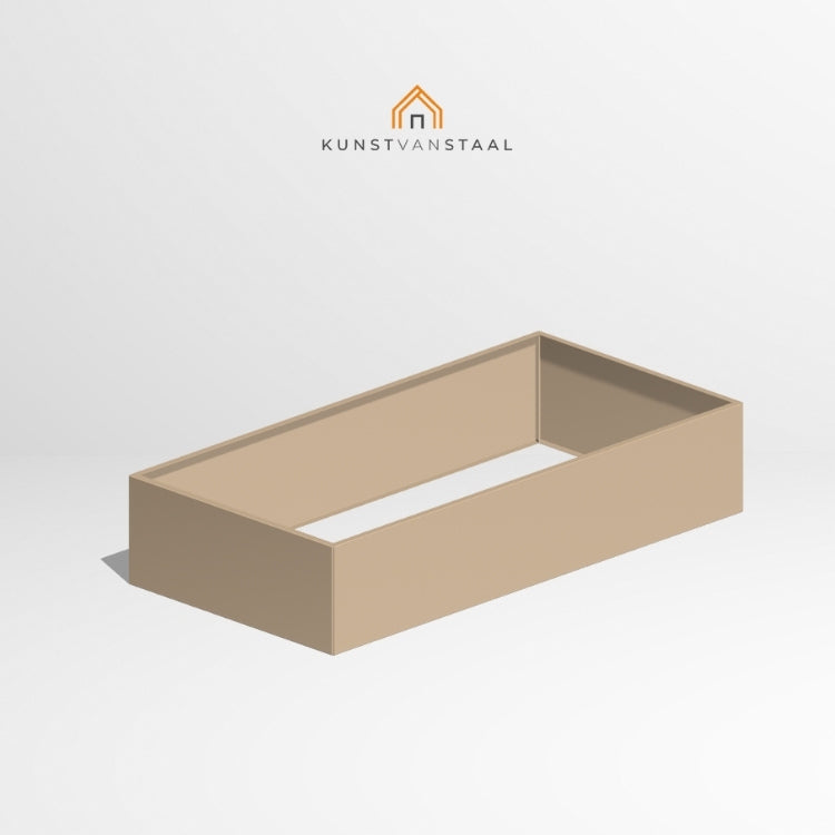 Plantenbak Grijsbeige 200 x 100 x 40 cm - 1