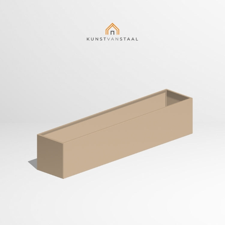 Plantenbak Grijsbeige 200 x 40 x 40 cm - 1