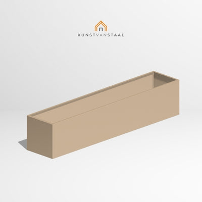 Plantenbak Grijsbeige 250 x 50 x 50 cm - 1