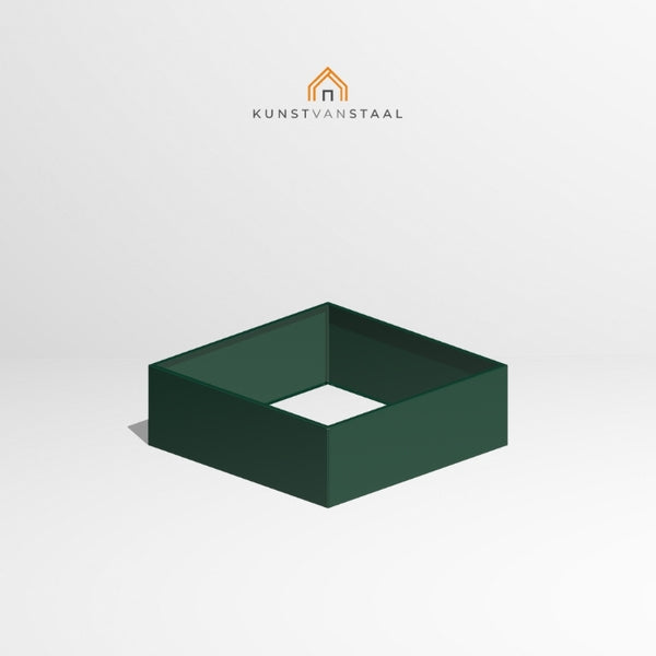 Groene plantenbak van 120×120×40 cm voor royale beplanting