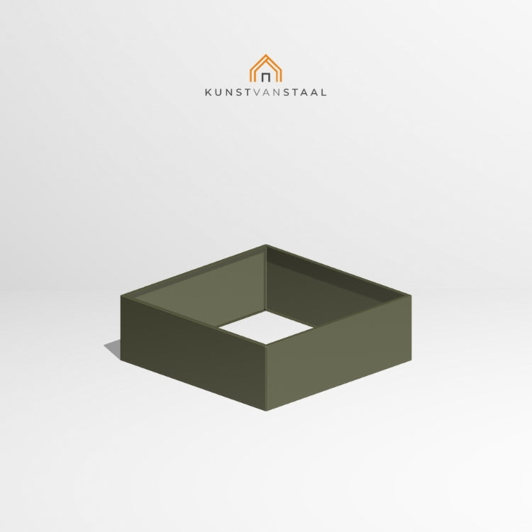 Plantenbak Olijfgroen 120 x 120 x 40 cm - 1