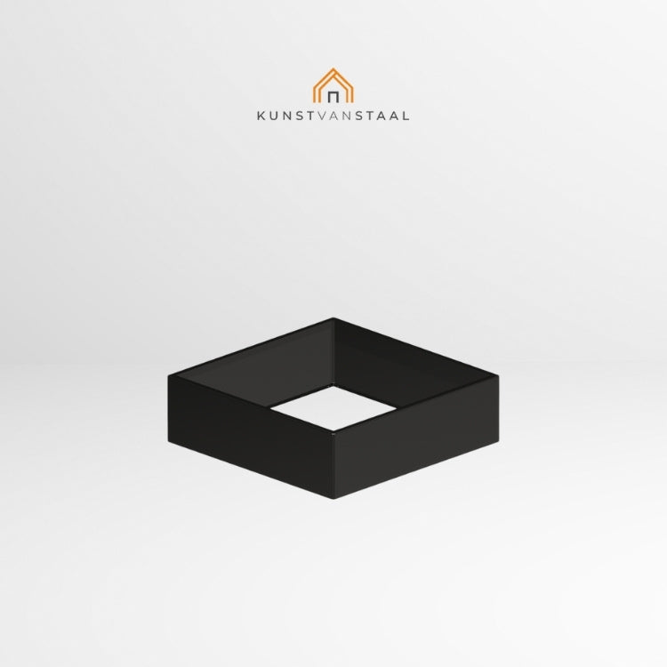Plantenbak Zwart 100 x 100 x 30 cm - 1