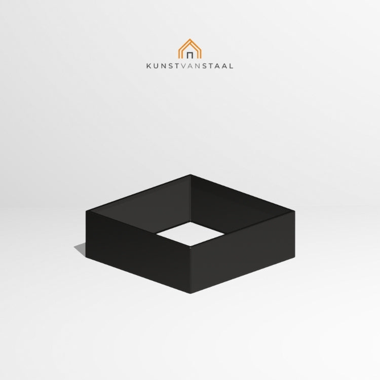 Plantenbak Zwart 120 x 120 x 40 cm - 1