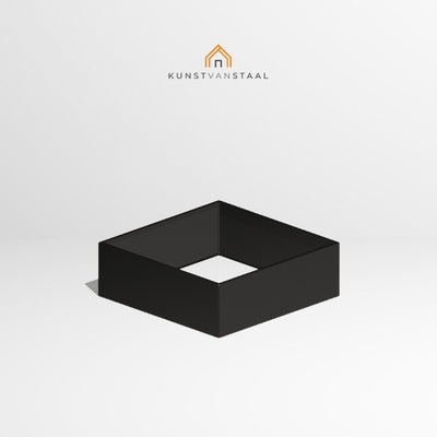 Plantenbak Zwart 120 x 120 x 40 cm - 1