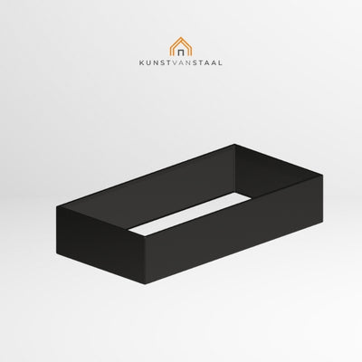 Plantenbak Zwart 200 x 100 x 40 cm - 1