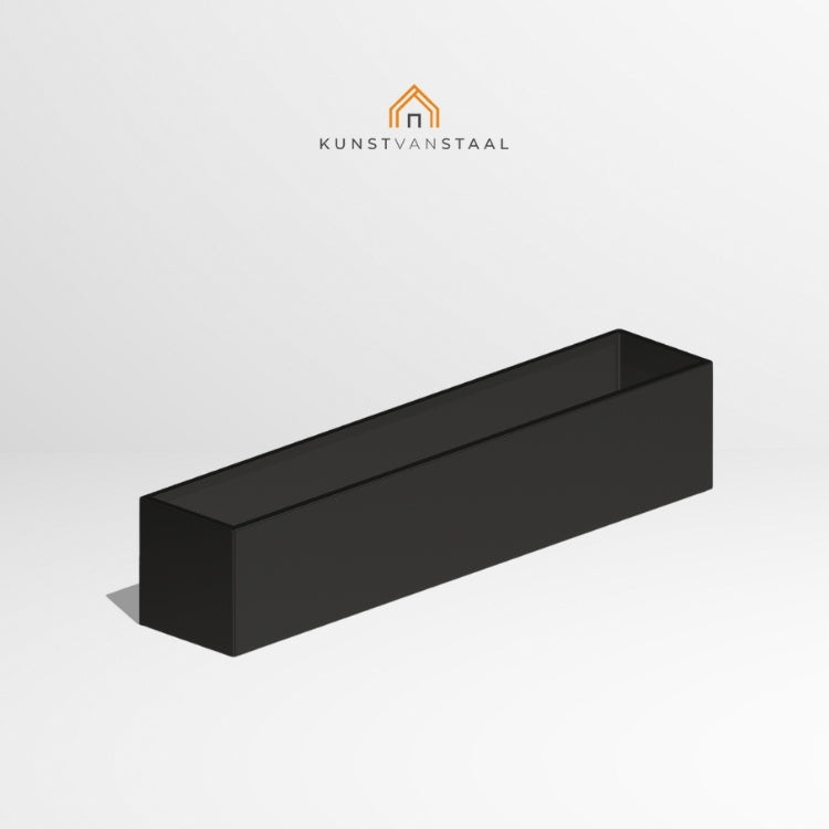 Plantenbak Zwart 200 x 40 x 40 cm - 1