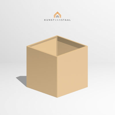 Plantenbak beige 100 x 100 x 100 cm - 1