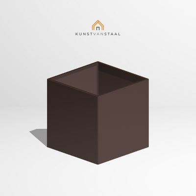 Plantenbak Bruin 100 x 100 x 100 cm - 1