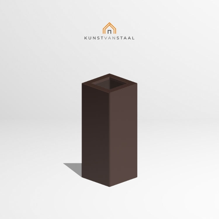 Plantenbak Bruin hoog 40 x 40 x 100 cm - 1
