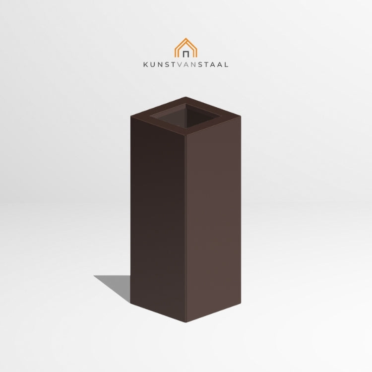 Plantenbak Bruin hoog 60 x 60 x 150 cm - 1