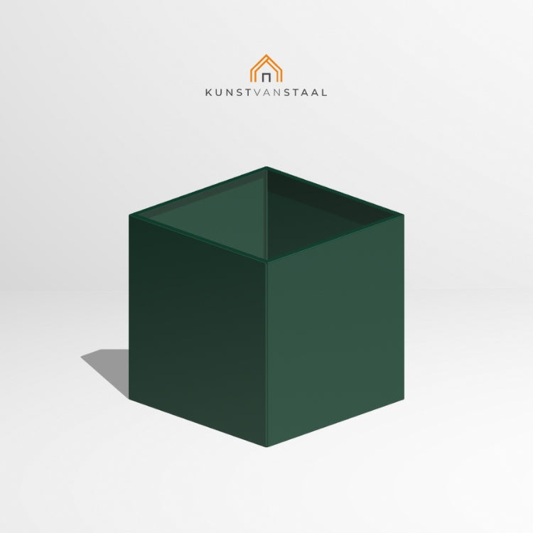 Plantenbak Groen 100 x 100 x 100 cm - 1