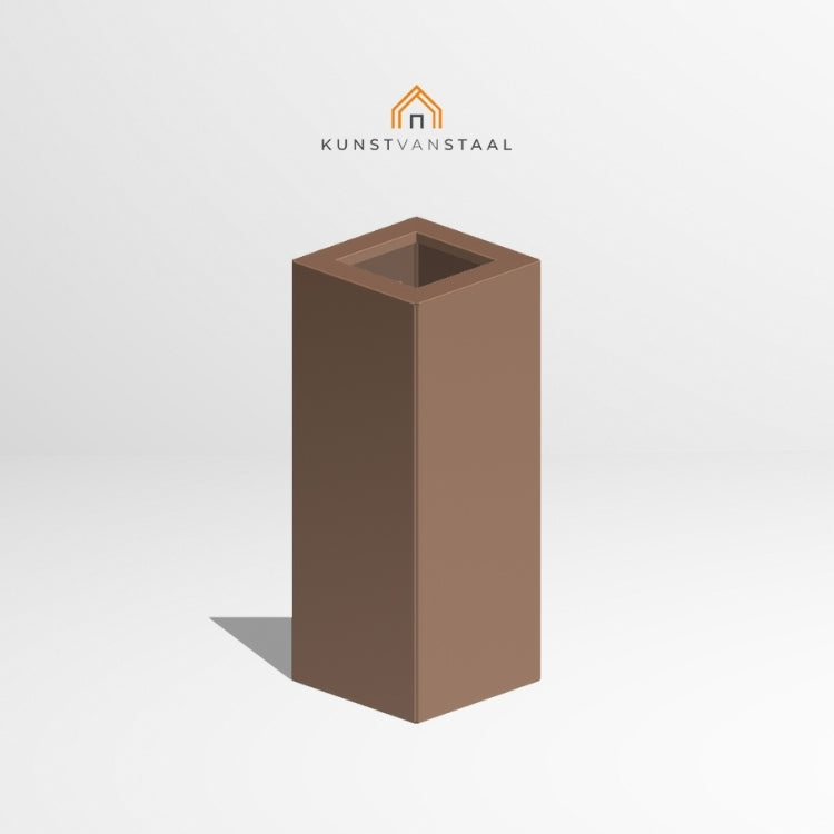 Plantenbak Pale Brown hoog 60 x 60 x 150 cm - 1