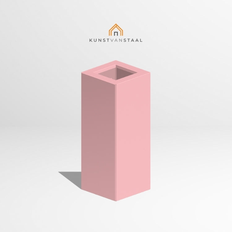 Plantenbak Roze hoog 60 x 60 x 150 cm - 1