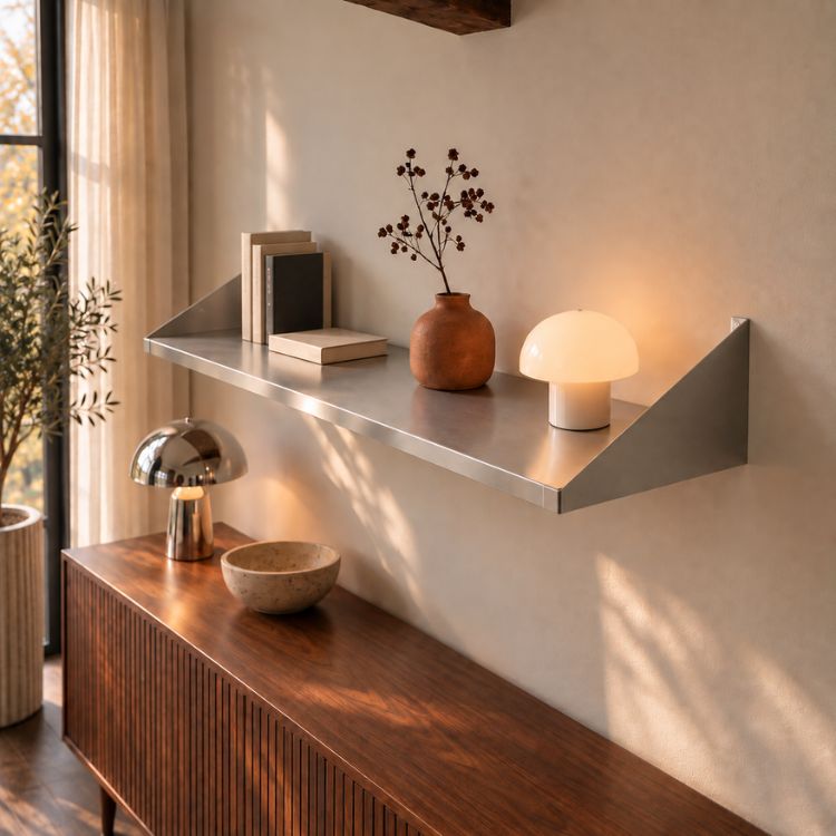 RVS Wandplank 100 x 30 cm - 2