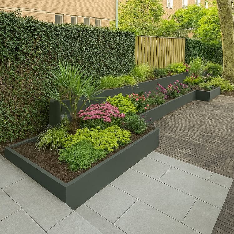 Plantenbak Antraciet 100 x 100 x 30 cm - 2