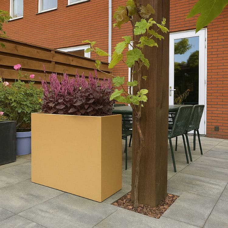 Plantenbak beige 100 x 100 x 100 cm - 2