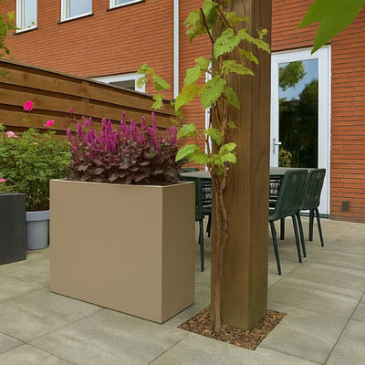 Plantenbak Grijsbeige 100 x 100 x 100 cm - 2