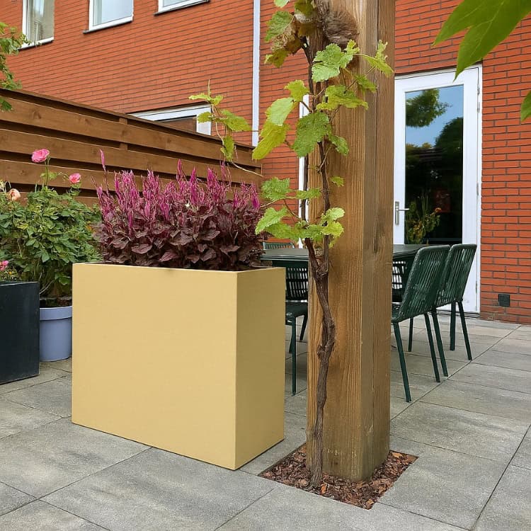 Plantenbak Ivoorkleur 100 x 100 x 100 cm - 2