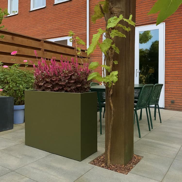 Plantenbak Olijfgroen 100 x 100 x 30 cm - 3