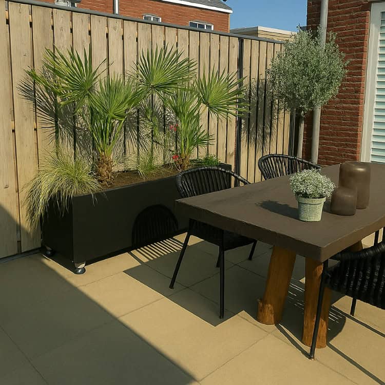 Plantenbak Zwart 120 x 120 x 40 cm - 3