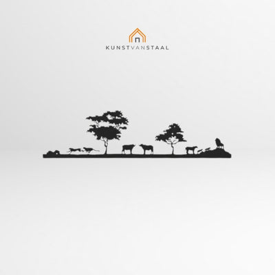 Wanddecoratie "Wilde Pracht Safari" - 1