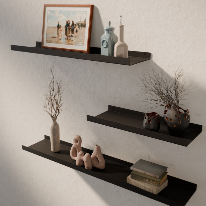 Wandplank van staal in 60 cm breedte