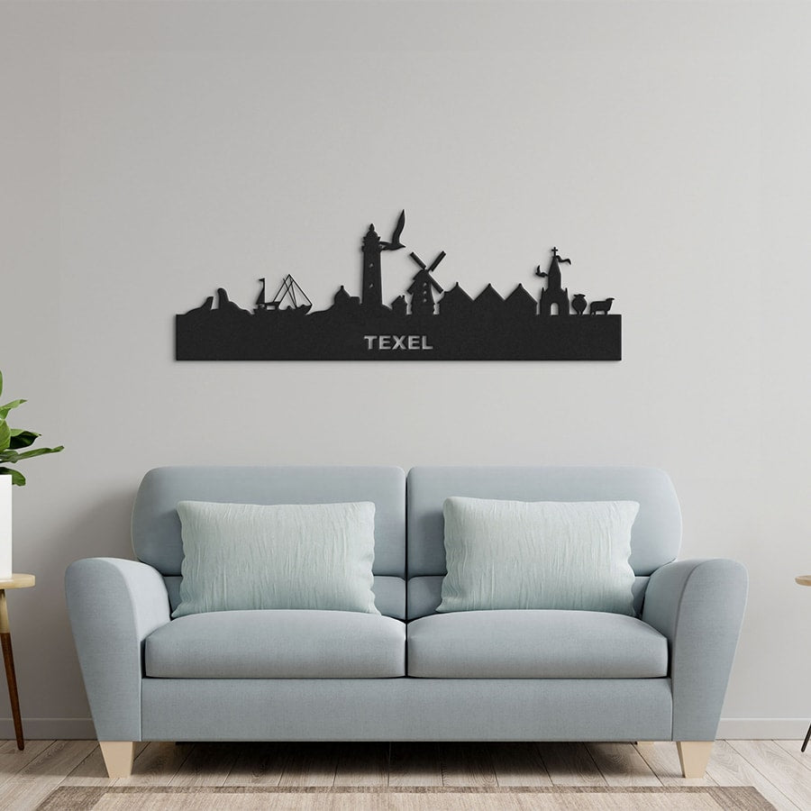 Metalen wanddecoratie "Texel" - 2