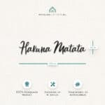 Afmetingen product metalen letters ‘Hakuna Matata’