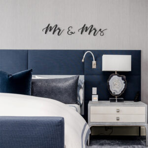 Mr & Mrs metalen letters