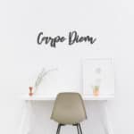 Carpe Diem – metalen letters