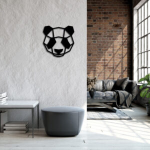 Metalen Wanddecoratie Panda 002